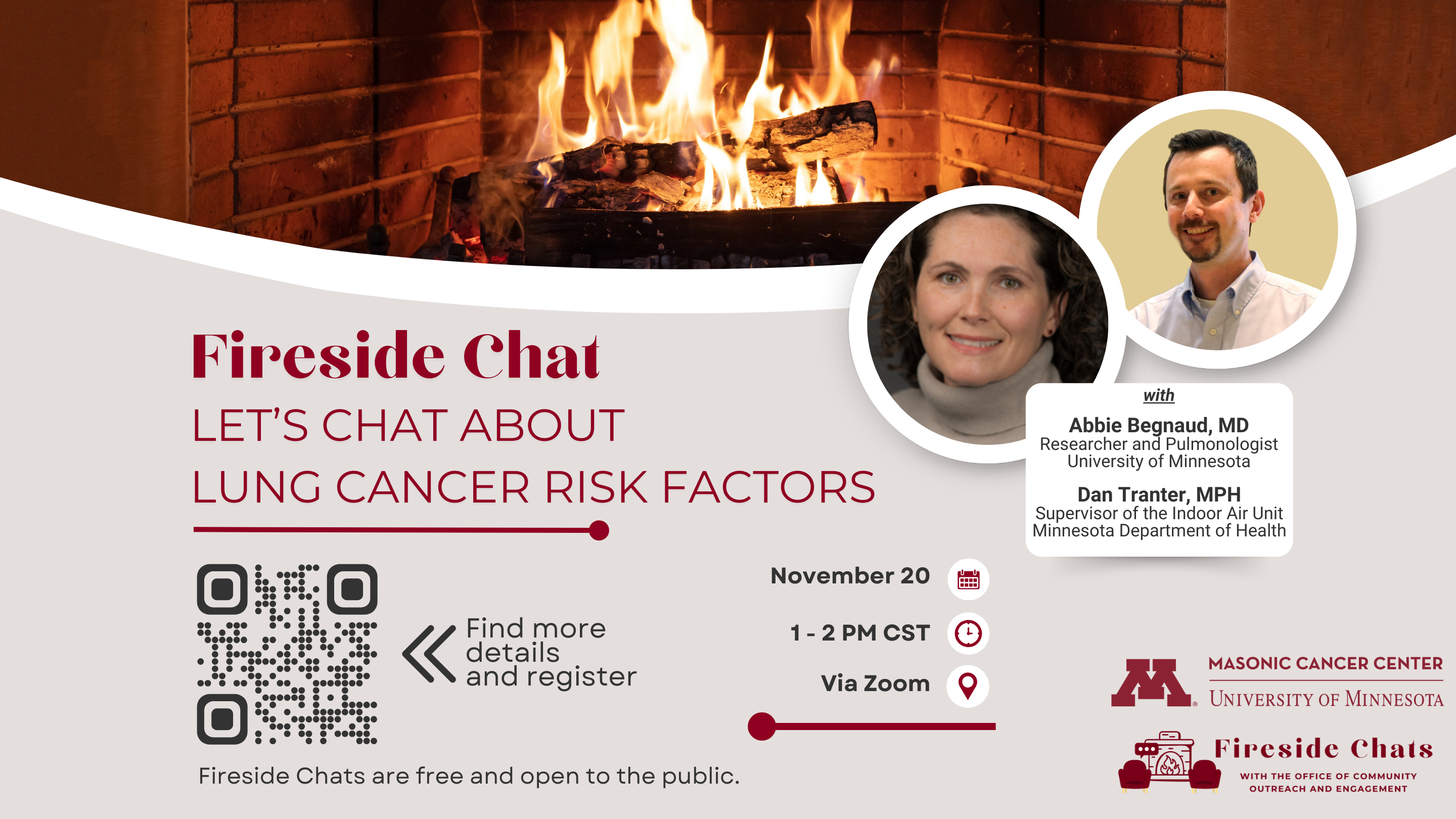 November Fireside Chat Flyer